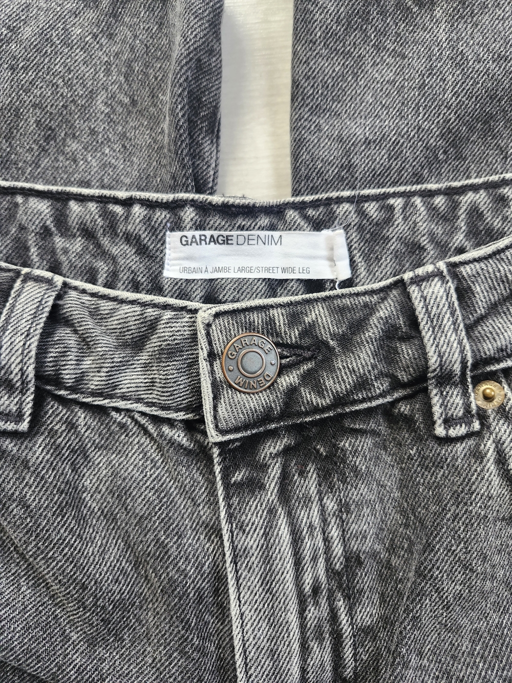 Garage Street Wide Leg Patchwork Jeans Y2K Grunge - Size 7/29 - Picture 10 of 10